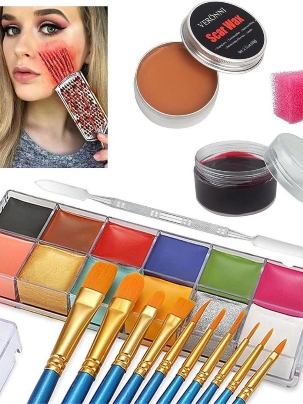 Face Body Paint Makeup kit 12 Colors Face Body Paint Oil
